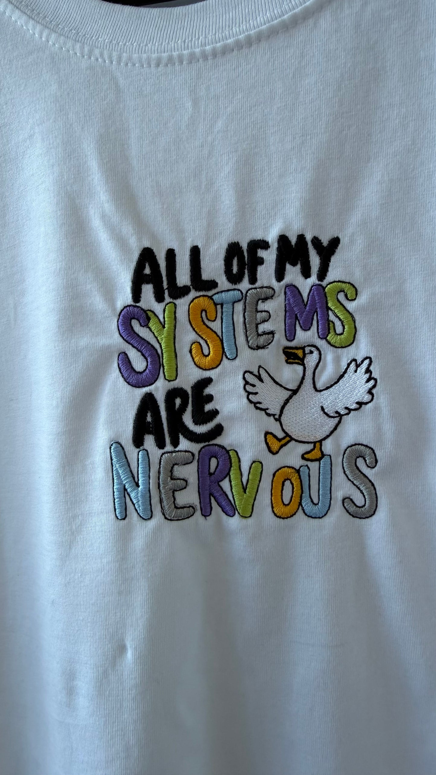 All of my systems are nervous t shirt