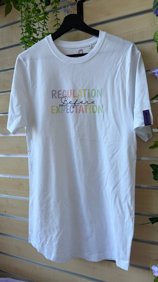 Regulation before expectation t shirt