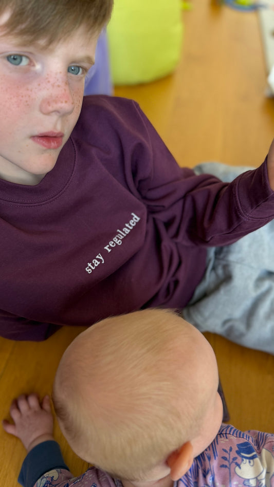 Stay regulated broderi sweat shirt