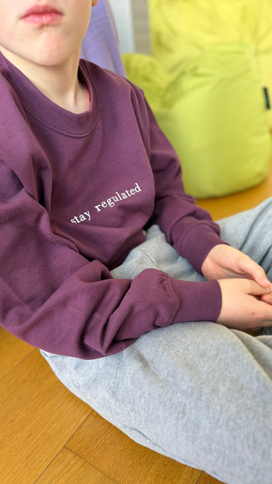 Stay regulated broderi sweat shirt