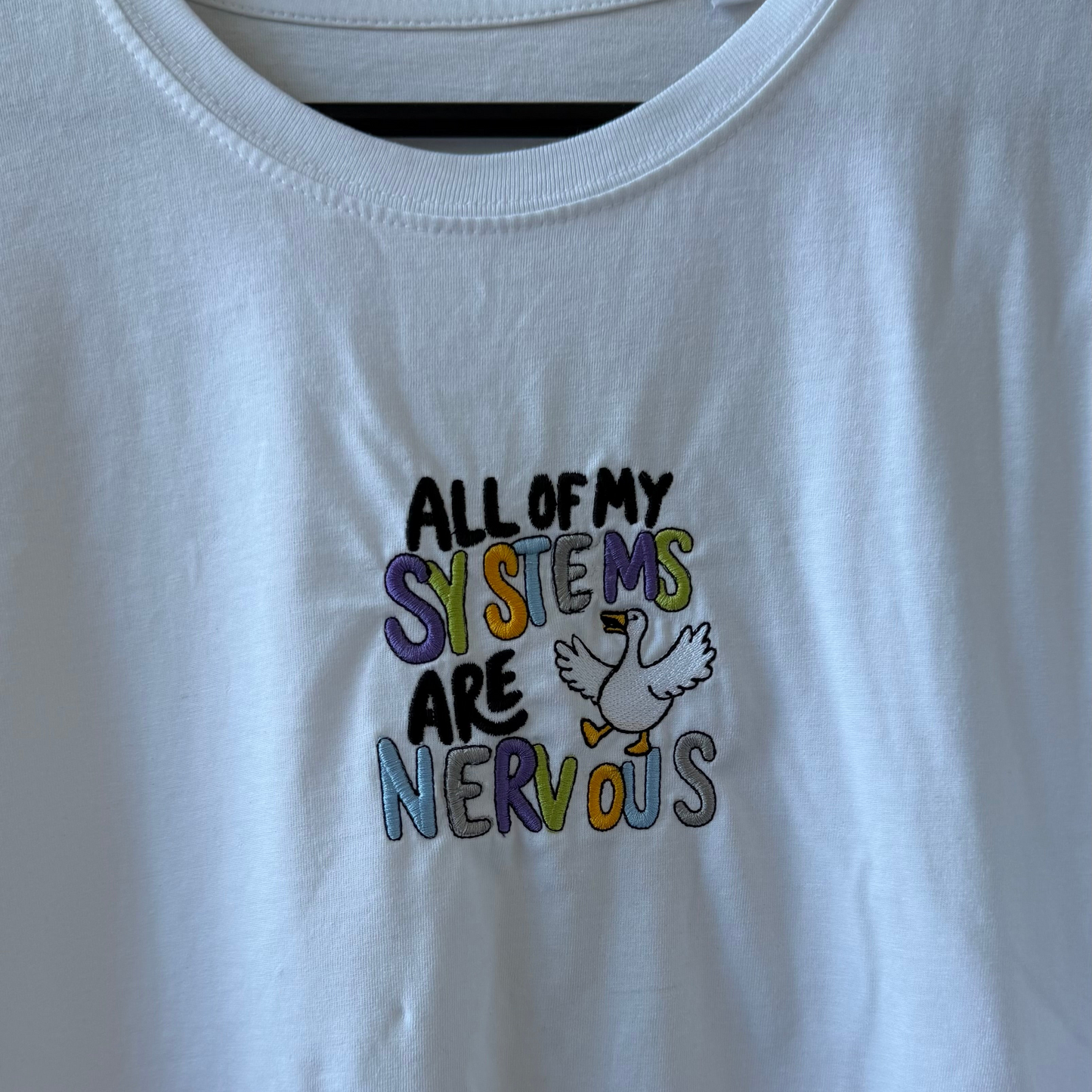 All of my systems are nervous t shirt