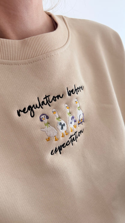 Regulation before expectation broderi